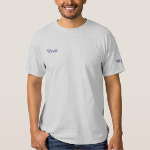 Wyatt bestickter Name, Besticktes T-Shirt