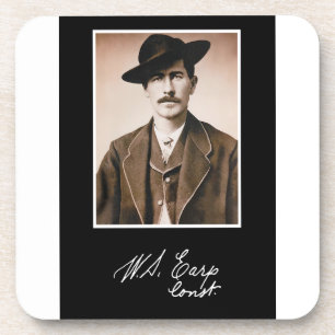 Wyatt Earp Constable in seinem Premierminister Getränkeuntersetzer