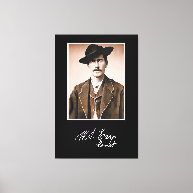 Wyatt Earp Constable in seinem Premierminister Leinwanddruck (Vorderseite)