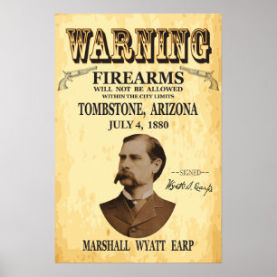 Wyatt Earp Cool Fab Tombstone Poster