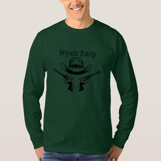 Wyatt Earp Cowboy Lawman Country Western T - Shirt (Vorderseite)