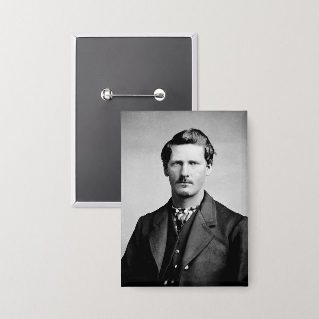 Wyatt Earp: Lawman, Gunfighter, Saloon Keeper Button (Vorderseite/Rückseite)