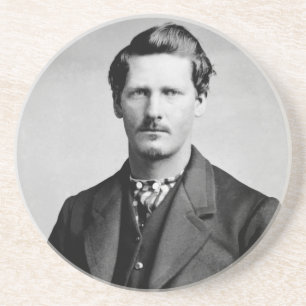 Wyatt Earp Sheriff & Revolverheld Wilder Westen Getränkeuntersetzer