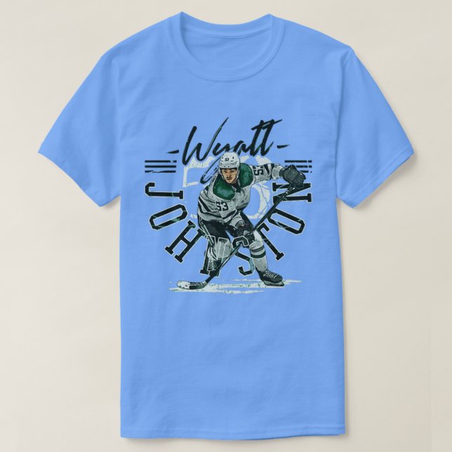 Wyatt Johnston Dallas Nom du joueur TShirt (Design devant)