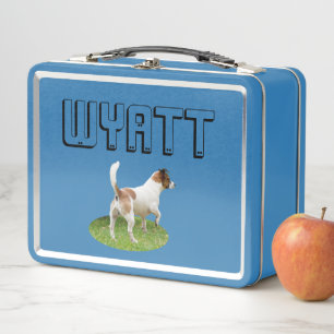 Wyatt-Name in Blockbuchstaben, Metall Brotdose