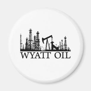 Wyatt Oil / Black Logo Magnet