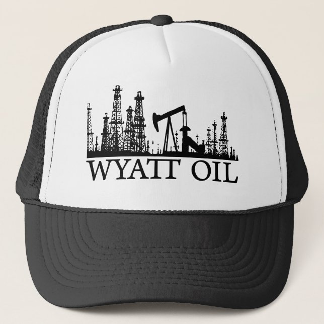 Wyatt Öl/schwarzes Logo Truckerkappe (Vorderseite)