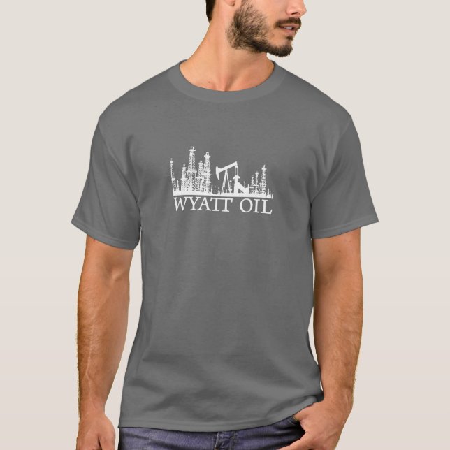 Wyatt Öl/weißes Logo T-Shirt (Vorderseite)