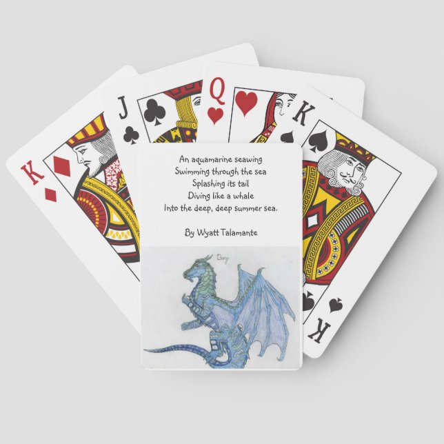 Wyatts Poem Deck der Karten Spielkarten (Rückseite)