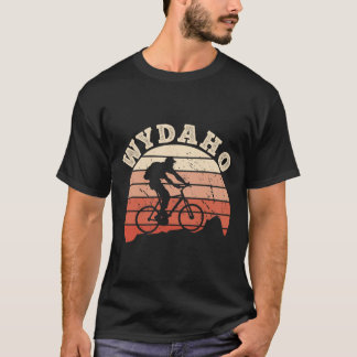 Wydaho Wyoming Idaho Mountainbiken Radfahrer Cycli T-Shirt