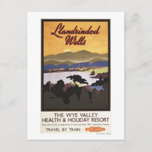 Wye Valley Resort British Rail Poster Postkarte