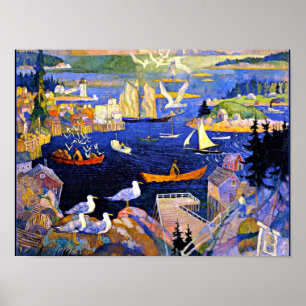 Wyeth - Der Hafen bei Heringsausschnitt Poster