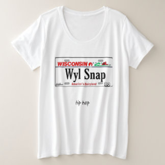Wyl Snap Große Größe T-Shirt