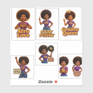 Wyldflow3r Funk Sticker Pack   Retro Soul Vibes