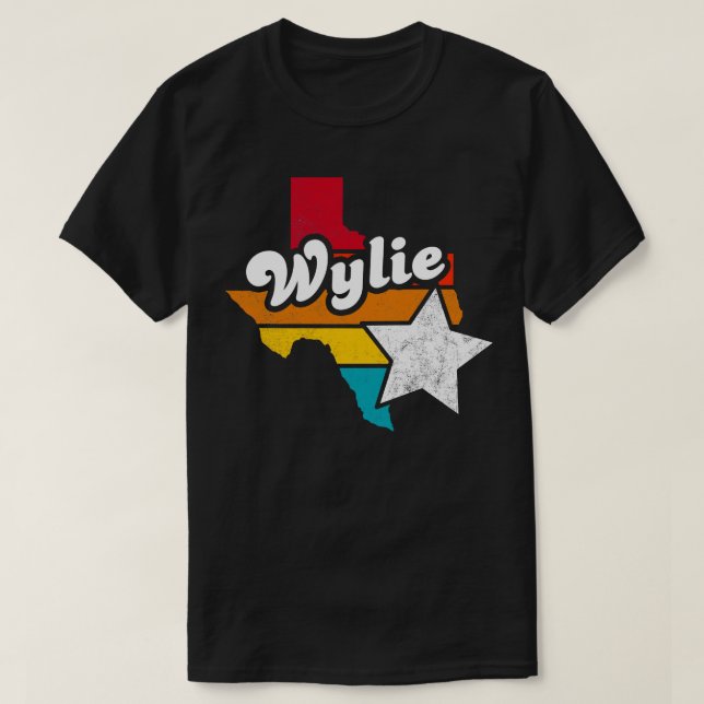 Wylie Texas Vintag Distressed Souvenir 2 T-Shirt (Design vorne)