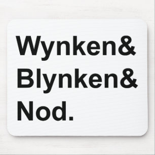 Wynken Blynken & Nod Holzschuh-Geschichten zur S Mousepad
