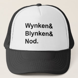 Wynken Blynken & Nod Holzschuh-Geschichten zur S Truckerkappe