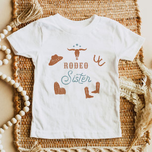WYNONA Boho Terrakotta Cowgirl Rodeo Schwester Kleinkind T-shirt