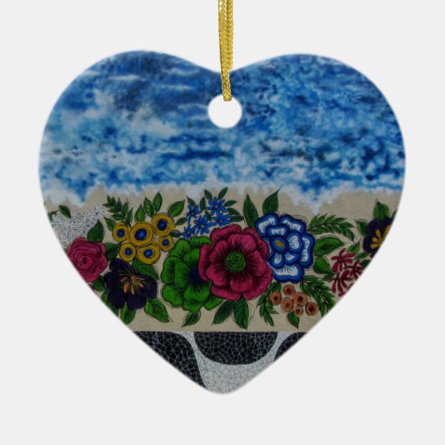 Wynwood Wand-Kunst Keramik Ornament (Vorne)