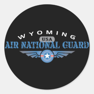 Wyoming Air National Guard Runder Aufkleber