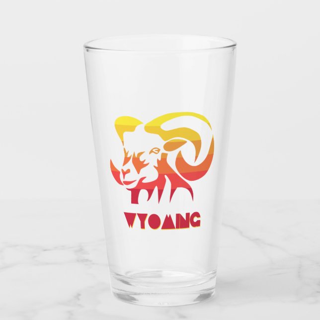 Wyoming Bighorn Sheep Glas (Vorderseite)