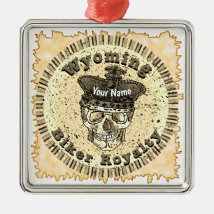 Wyoming Biker Ornament Aus Metall