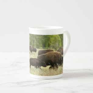 Wyoming Bison Nature Animal Fotografy Prozellantasse