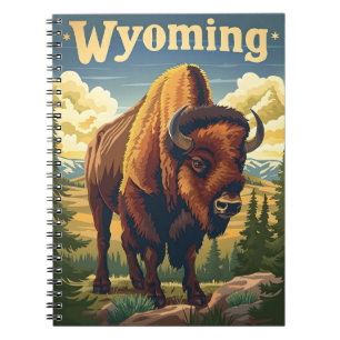 Wyoming Bison Notizblock