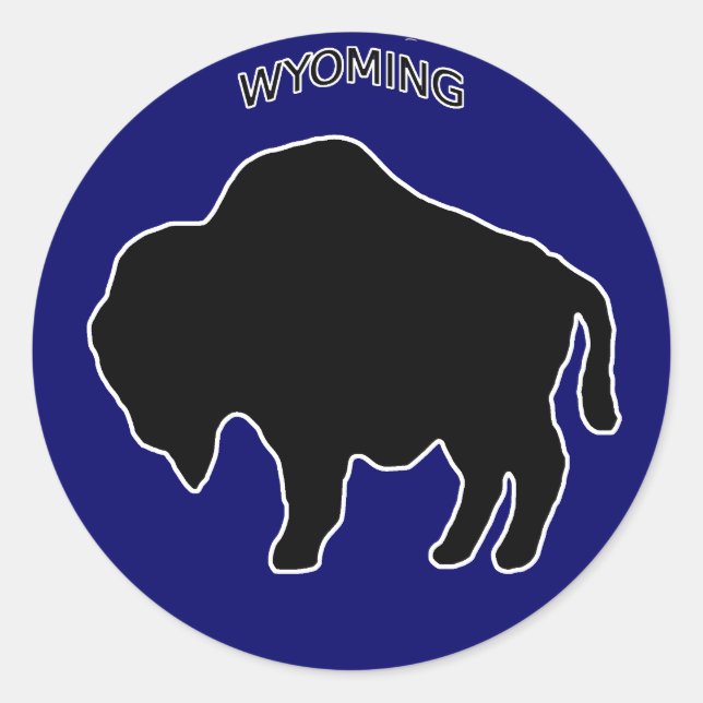 Wyoming Buffalo Sticker (Vorderseite)