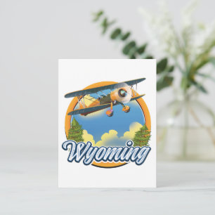 Wyoming Cartoon-Logo Einladungspostkarte