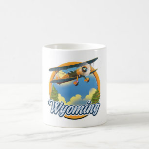 Wyoming Cartoon-Logo Kaffeetasse