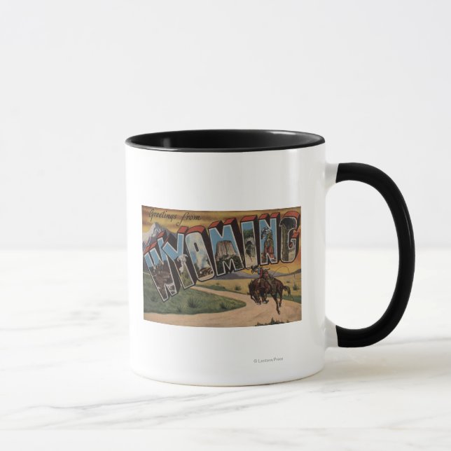 Wyoming (Cowboy)Große BriefszenenWyoming Tasse (Rechts)