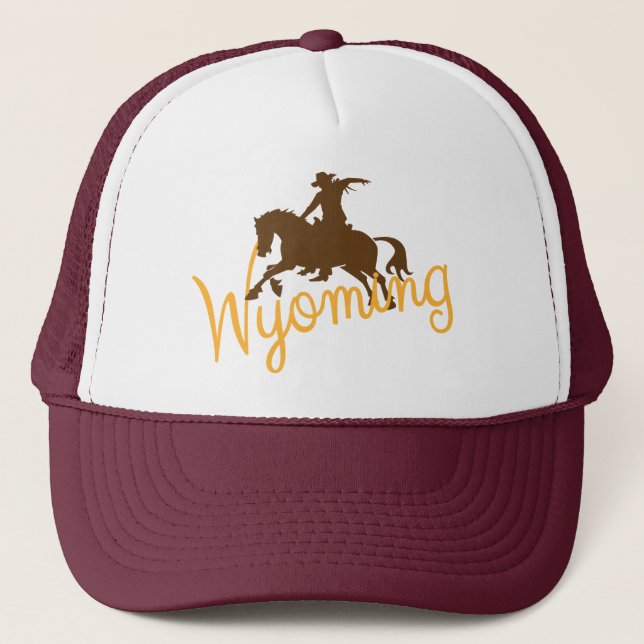 Wyoming-Cowboy Truckerkappe (Vorderseite)