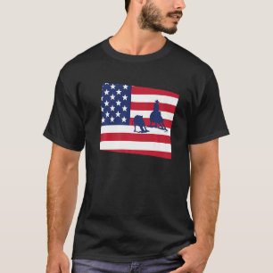 Wyoming Cutting Horse Usa T-Shirt