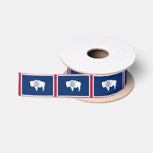Wyoming Flag Band, USA, Wyoming Mode /sports Satinband