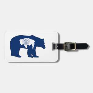 Wyoming Flag Bär Gepäckanhänger