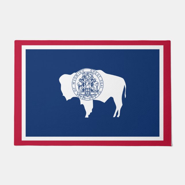 Wyoming Flag Fußmatte (Vorderseite)