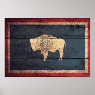 Wyoming Flag Poster