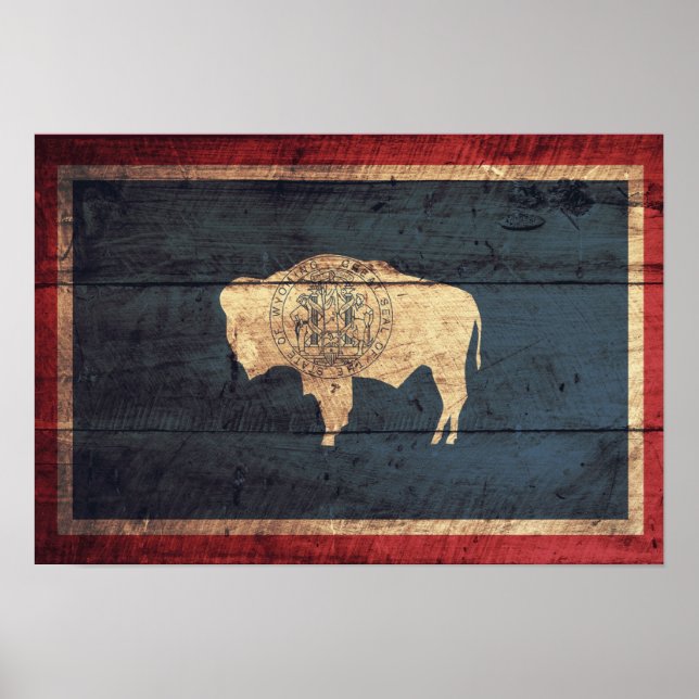 Wyoming Flag Poster (Vorne)
