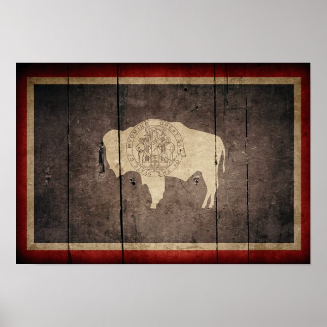 Wyoming Flag Poster (Vorne)