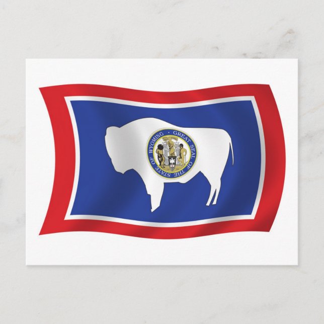 Wyoming Flag Postkarte (Vorderseite)