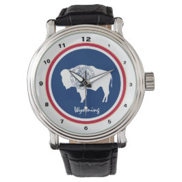 Wyoming Flag & Wyoming fashion USA /design watch Armbanduhr