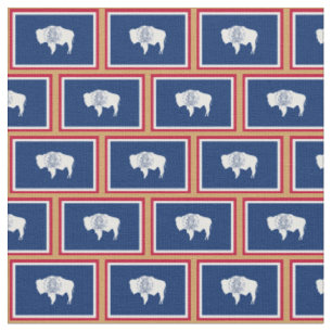 Wyoming Flag & Wyoming Mode Fabric /sports Stoff