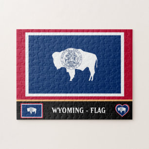 Wyoming Flag & Wyoming Staat USA/Amerika