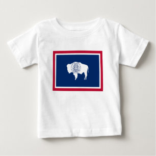 Wyoming-Flagge Baby T-shirt