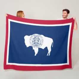 Wyoming-Flagge Fleecedecke