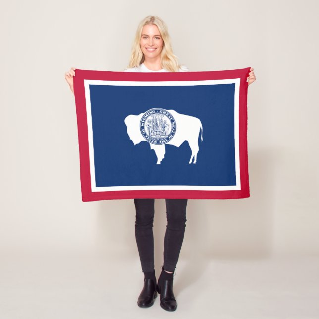 Wyoming-Flagge Fleecedecke (Beispiel)