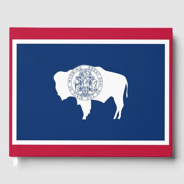 Wyoming-Flagge Gästebuch (Vorderseite)