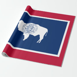 Wyoming-Flagge Geschenkpapier