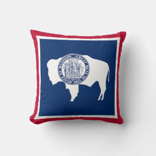 Wyoming-Flagge Kissen
